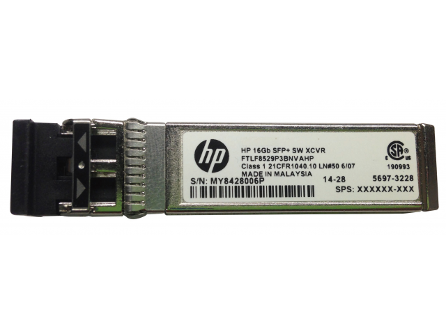 HPE 16Gb SFP+ Short Wave Transceiver 1 Pack network transceiver module Fiber optic 16000 Mbit/s SFP+ 850 nm