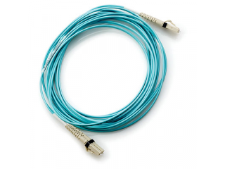 HPE LC to LC Multi-mode OM3 2-Fiber 5.0m 1-Pack InfiniBand en Glasvezelkabel 5 m Blauw