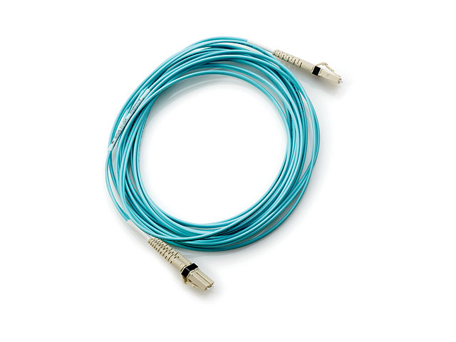 HPE LC to LC Multi-mode OM3 2-Fiber 5.0m 1-Pack InfiniBand en Glasvezelkabel 5 m Blauw
