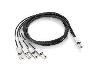 HPE AN975A Serial Attached SCSI (SAS) cable mini-SAS SFF-8088 to 4x mini-SAS SFF-8088 2m