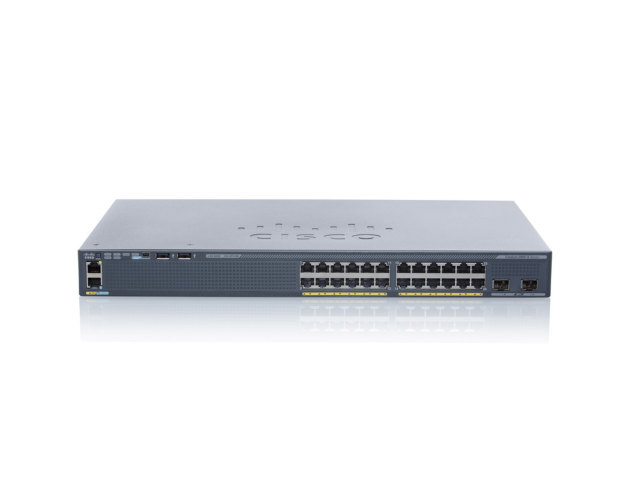 Cisco Catalyst WS-C2960X-24TD-L netwerk-switch Managed L2 Gigabit Ethernet (10/100/1000) Zwart