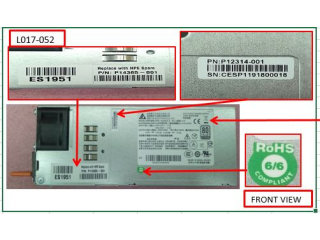 P14365-001 HPE PSU 500W CF FM3180/3132Q/2072 FB 100-240V