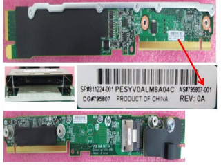 811224-001 HPE Apollo2000 XL170RG91U bayonet Board