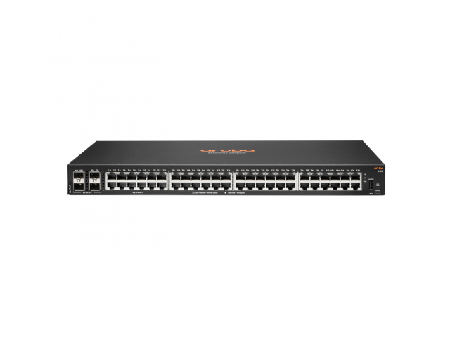 HPE Aruba Networking Aruba 6100 48G 4SFP+ Managed L3 Gigabit Ethernet (10/100/1000) 1U Zwart