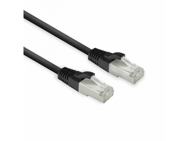 ACT FB8101 networking cable Black 1 m Cat8 U/FTP (STP)