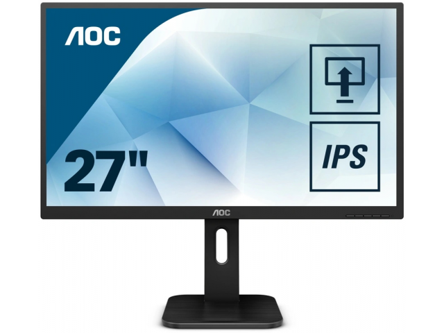 AOCQ27P1, AOC Q27P1 Black 27-inch 2560x1440 (Quad HD), Last one in stock