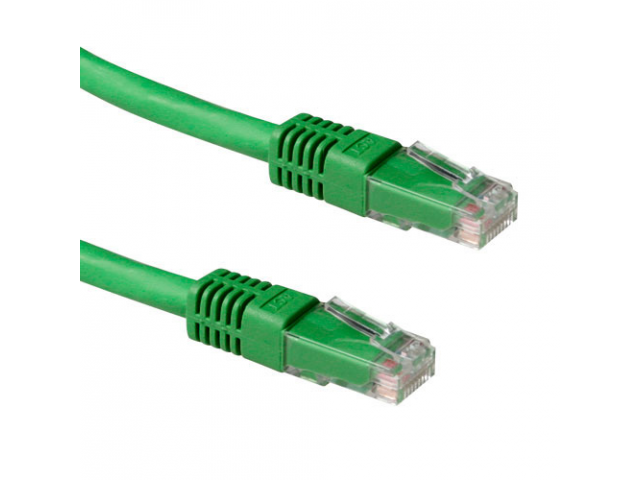 ACT Green 3 meter LSZH U/UTP CAT6A patch cable with RJ45 connectors