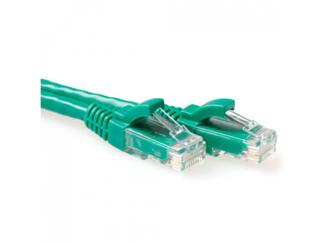 ACT Green 2 meter U/UTP CAT6 patch cable snagless with RJ45 connectors