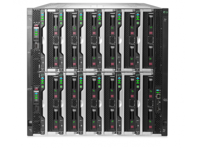Synergy 12000 Frame met 6x Synergy 480 Gen10 2xG-6130 (2.1GHz 16C) 64GB P204i-c 3820C 10/20GB
