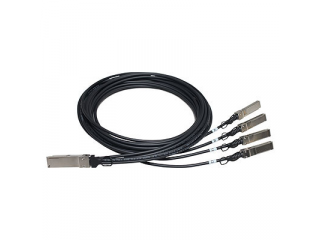 HPE X240 40G QSFP+ 4x10G SFP+ 5m DAC InfiniBand en Glasvezelkabel SFP+ Zwart