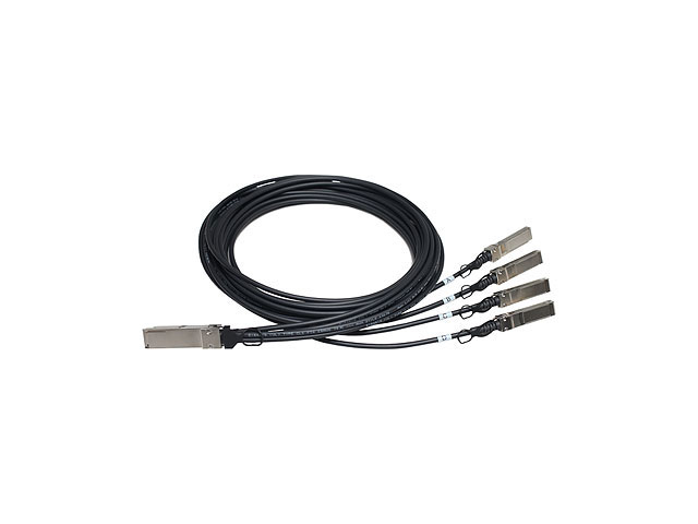 HPE X240 40G QSFP+ 4x10G SFP+ 5m DAC InfiniBand/fibre optic cable SFP+ Black