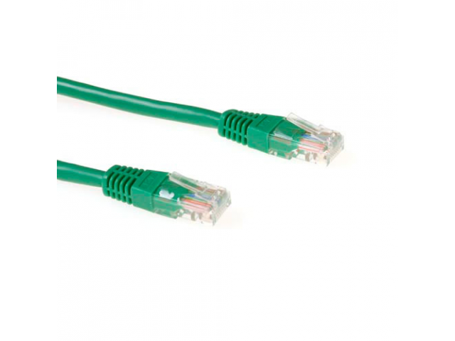 ACT Green 3 meter U/UTP CAT6 patch cable with RJ45 connectors