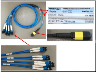 R1N58A HPE 24 FIBER MPO TO 4XLC SINGLE-MODE 3M CABLE