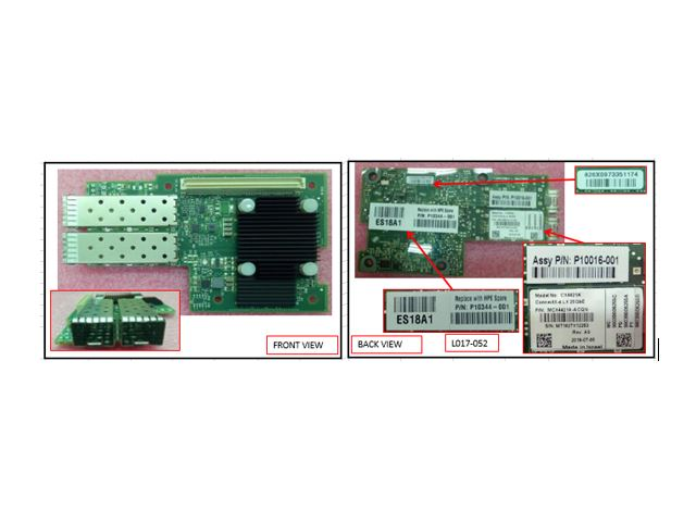 P10344-001, HPE SPS-CL Eth 25G 2P LX NC-SI OCP