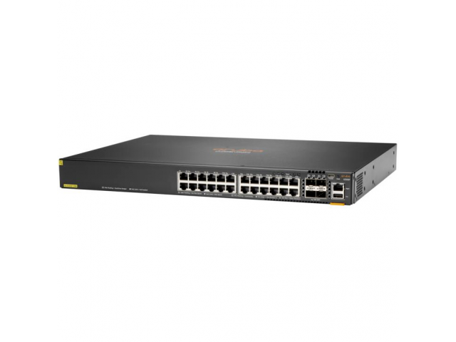 HPE Aruba Networking CX 6200F 24G Class-4 PoE 4SFP 370W Managed L3 Gigabit Ethernet (10/100/1000) Power over Ethernet (PoE) 1U