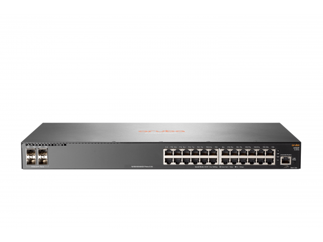 HPE Aruba Networking 2930F 24G 4SFP+ Managed L3 Gigabit Ethernet (10/100/1000) 1U Grey