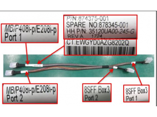 882011-B21 HPE DL180 GEN10 SFF BOX3 TO SMART ARRAY E208I-A/P408I-A CABLE KIT