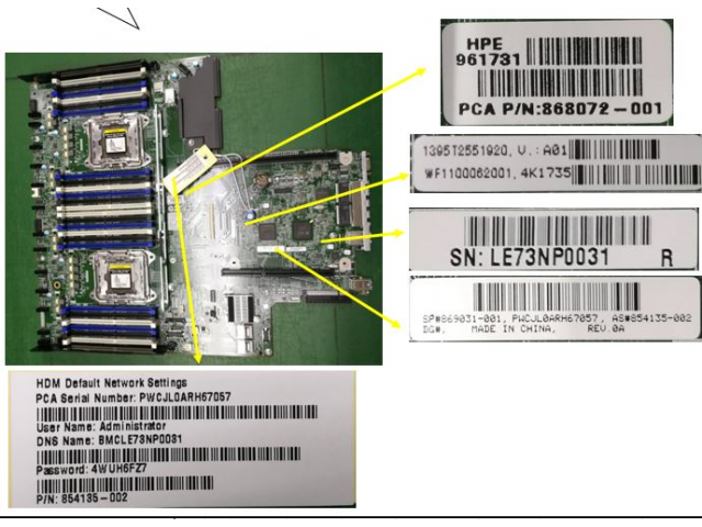 869031-001 HPE SPS-R4600 System board with out A.i