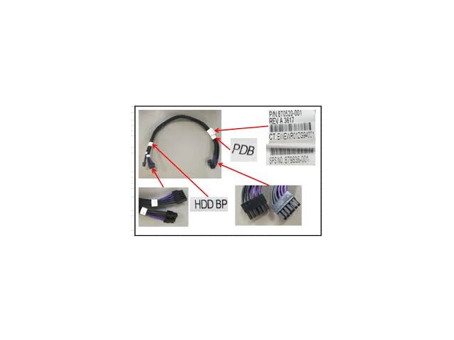 879836-001 HPE Power cable PDB Hard drive to backplane - For use with r2200