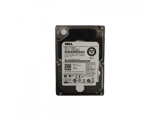 DELL 600GB SAS 10000rpm interne harde schijf 2.5