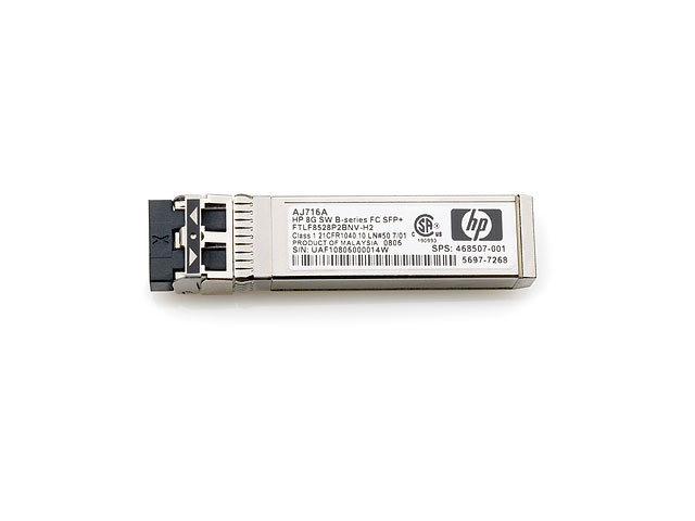 HP 4Gb Short Wave B-series Fibre Channel 1 Pack SFP Transceiver netwerk media converter