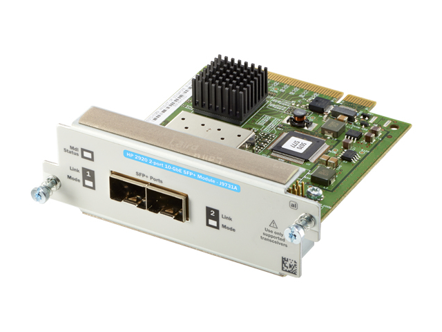 HPE 2920 2-port 10GbE SFP+ network switch module 10 Gigabit Ethernet, Fast Ethernet, Gigabit Ethernet