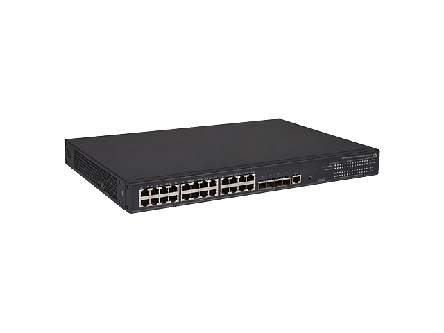 HPE 5130-24G-PoE+-4SFP+ (370W) EI Managed L3 Gigabit Ethernet (10/100/1000) Power over Ethernet (PoE) 1U Zwart