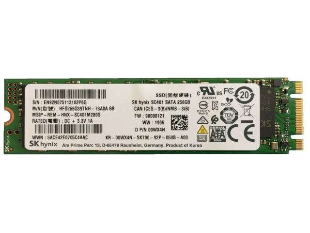 DELL 0WX4N internal solid state drive 256 GB Serial ATA III