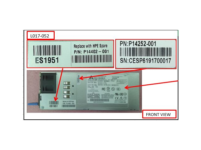 HPE SPS-Pwr CF FM 3032Q BF 500W  100-240