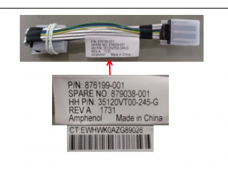 HPE SPS-CA M.SAS 12G MB-P408/E208 36pin