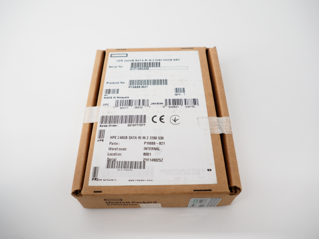 P19888-B21 HPE 240GB SATA 6G Read Intensive M.2 2280 5300B G9 G10 SSD