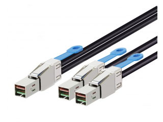 HPE Mini SAS High Density to Dual 2-lane Mini SAS High Density External Fanout 4 Meter Cable