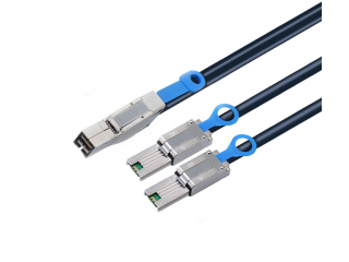 HPE Mini SAS High Density to Dual 2-lane Mini SAS External Fanout 1 Meter Cable