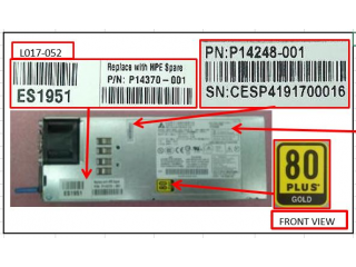 HPE SPS- Pwr CF FM 2072 BF 500W 100-240