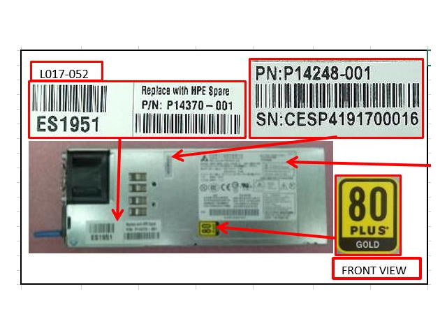 HPE SPS- Pwr CF FM 2072 BF 500W 100-240