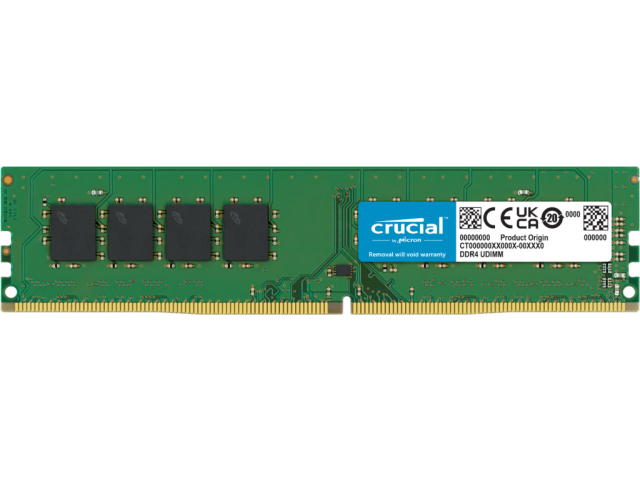 Crucial 16GB DDR4-3200 PC4-25600 288P UDIMM
