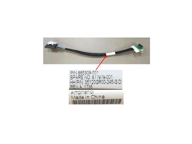 877979-001 HPE SATA Cable - Controller to Backplane - BL460c G10 SFF
