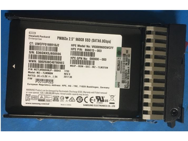 HPE SSD 960GB 6G SFF SATA PLP RI