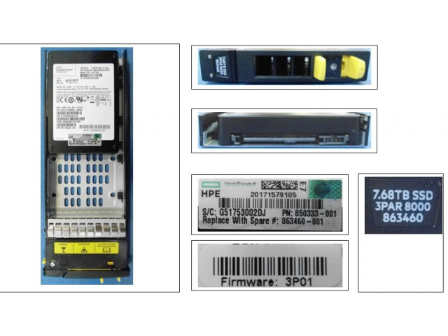 P9L83B HPE 3PAR 8000 7.68TB+SW SFF SSD