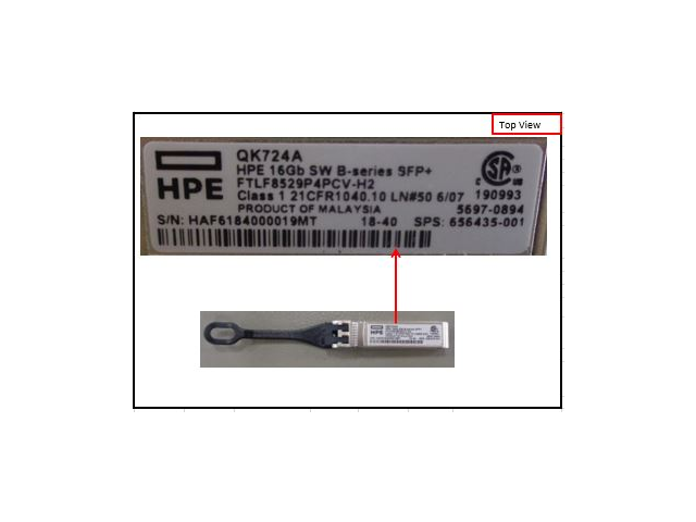 HPE QK724A netwerk transceiver module SFP+