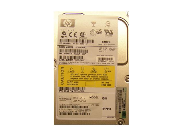 HPE A6193A HARD DISK DRIVE 36G 15K
