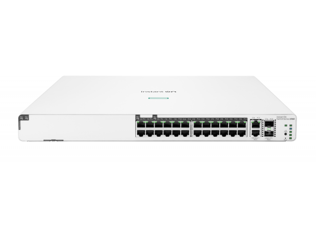 JL807A Switch 20p Gigabit CL4 4p Gigabit CL6 PoE 2p 10GBT 2p SFP+ 370W 1960