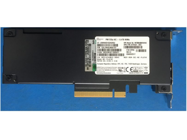 HPE 877829-B21 internal solid state drive 6,4 TB Half-Height/Half-Length (HH/HL) PCI Express NVMe