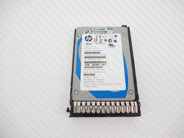 HP 653078-B21 SSD 200GB 6G SAS SLC SFF (2.5-INCH) SC ENTERPRISE