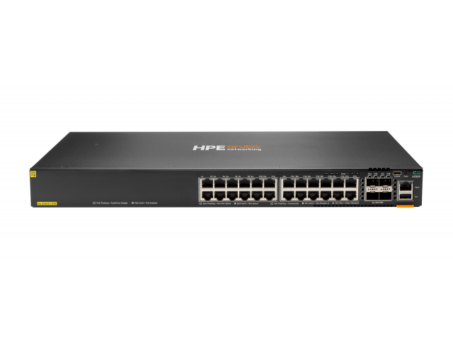 JL725A HPE SWITCH ARUBA NETWORKING CX 6200F 24G CLASS4 POE 4SFP+ 370W