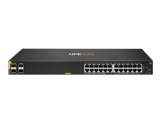 R8N87A HPE Aruba Networking CX 6000 24G Class4 PoE 4SFP 370W Switch