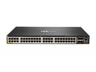 HPE Aruba Switch CX 6300M 48P Smart Rate 1/2.5/5GbE Class 6 PoE and 4-port SFP56