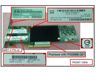 HPE SPS-HBA 2p 32Gb FC Adapter -  voor 3PAR SS8K