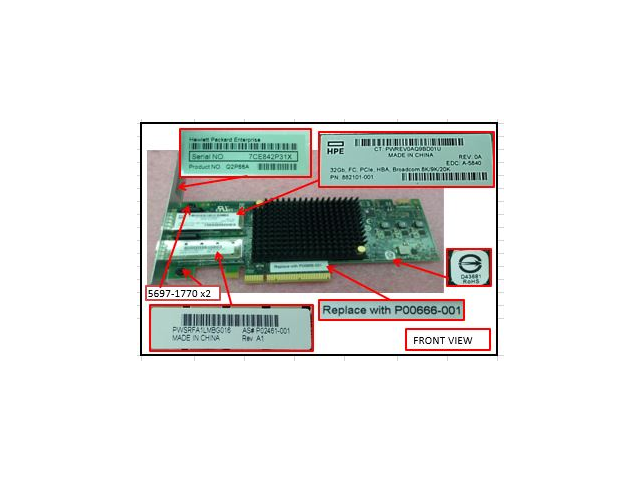 HPE SPS-HBA 2p 32Gb FC Adapter -  voor 3PAR SS8K