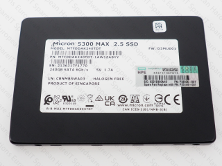 HPE CL 240GB SATA Mixed Use SFF (2.5in) Micron 5300MAX FIO SSD